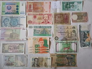 Seturi bancnote loturi 20 bucăți UNC și circulate - imagine 3