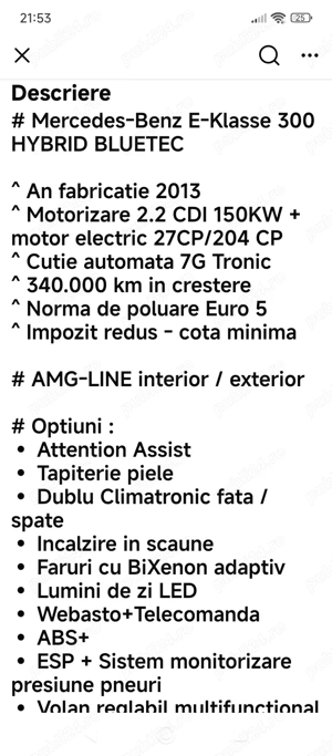 Skoda Octavia 3,2015, automata și Mercedes E 300,TDI,hibrid,2013,10 000euro  - imagine 9