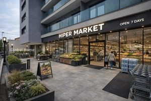 Obor - Avrig Park | Spațiu Comercial 187 mp | Vitrină 9,6 ml - Terasa Proprie