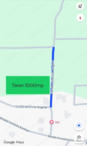 Teren intravilan 1000mp Bucium Iași 