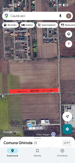 Vânzare teren arabil 9.398 mp, Ghiroda   Zonă inclusă în PUG pentru construcții industriale