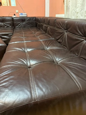 Coltar modular Hoker - piele naturală  - imagine 3