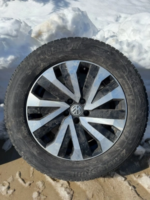 SET Jante Touareg 18 x 8J et25 5 x 112mm + Anvelope Bridgestone iarna CADOU - imagine 2