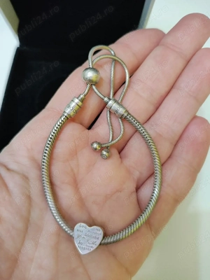 Bratara Pandora cu charm - imagine 2