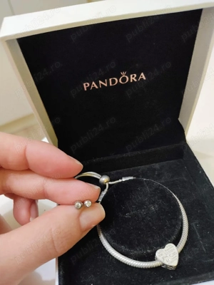 Bratara Pandora cu charm - imagine 4