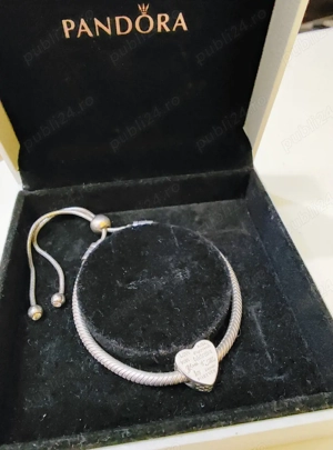 Bratara Pandora cu charm - imagine 3