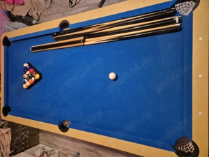 Masa Biliard albastra completa