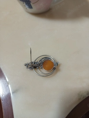 Broșă argint vintege - imagine 2