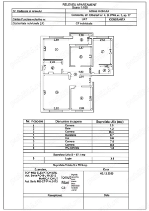 vand apartament 4 camere zona brick
