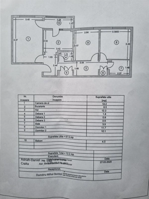Apartament 3 cam, 2 bai , dcomandat  str Libertatii langa Piata - imagine 4