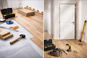 Montaj usi interior  și parchet!