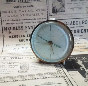 Ceas cu alarmă Junghans Trivox Silentic, stare bună, funcțional, anii '60, made in Germany