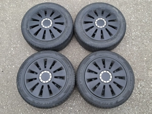 Jante Otel Volkswagen 16' 5x112.Et 46.Cu Anvelope Vara 205/55/16.Dot 2022