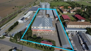 SPATIU INDUSTRIAL cu 3 hale si depozite acoperite