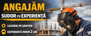 Firma de constructii angajam sudor cu experienta