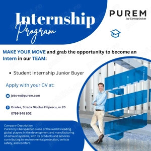 Angajam Student in Departamentul de Achizitii