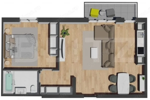 COMISION 0% Apartament 2 camere, panorama superba, bloc exclusivist, VIVO MALL - imagine 4