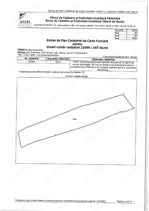 De vanzare terenuri intravilane extravilane Alunis-Prahova - imagine 3