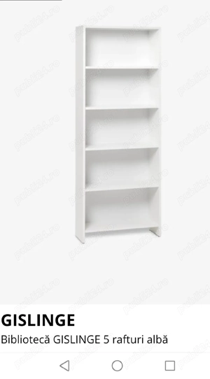 Birou +scaun colorat de birou+ bibliotecă cu 5 rafturi  - imagine 2