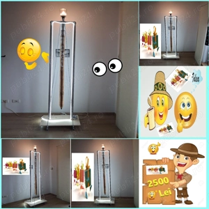 Lampa-Veioza Stil Industrial Interior Exterior Pentru Casa Bar Cafenea Hotel Curte Gradina - imagine 4