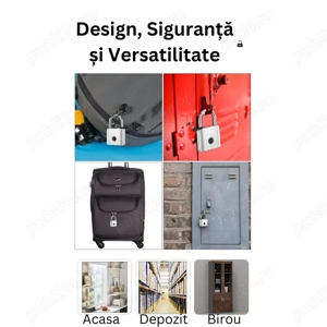 Lacăt cu amprentă digitală fără cheie - imagine 4