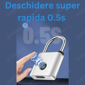 Lacăt cu amprentă digitală fără cheie - imagine 5