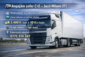 Șofer C+E Milano 3400 ,program de munca 8 2 - imagine 2