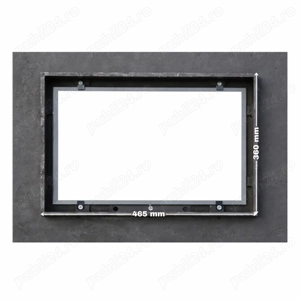 Usa pentru semineu cu sticla, model ROMB - imagine 2