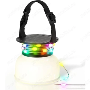 Lampa solara pentru camping, pescuit sau petreceri in aer liber