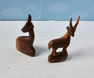 Figurine antilope din lemn exotic - imagine 4