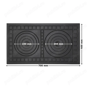 Plita din fonta, 700 x 400 mm, grosime 15 mm - imagine 2
