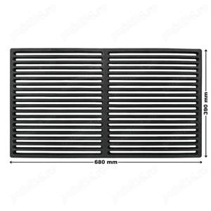 Gratar din fonta barbeque, 680 x 390 mm