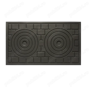 Plita din fonta 700 x 400 mm, cu doua ochiuri false