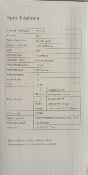 Videoproiector LED - imagine 3