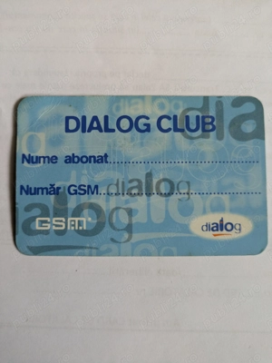 Card "Dialog Club" din anul 2001