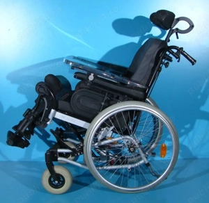 Scaun cu rotile nepliabil cu  latime sezut 48 cm - imagine 3