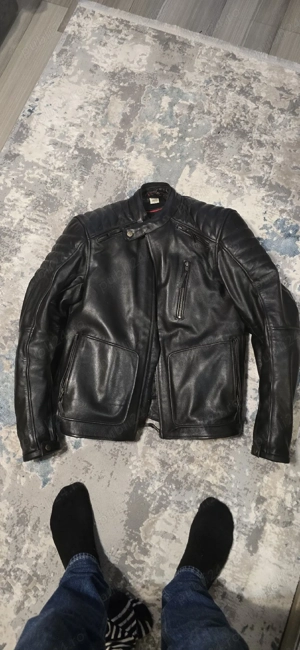 geaca moto piele marimea L - imagine 2