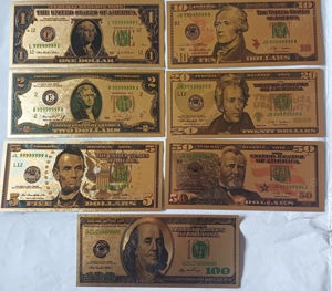 Set 7 bancnote americane