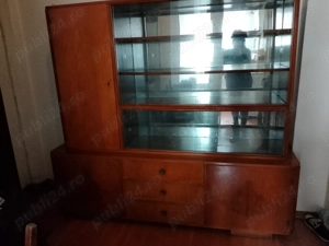 Vitrina lemn masiv -vintige 1965