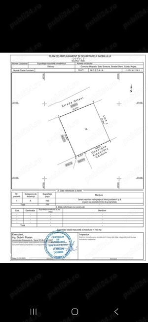 700m  teren intravilan, Smeura