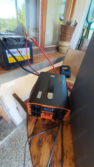 Invertor 24V 5000W sinus pur 4 prize   rulote, camper, off-grid, camion, TIR - imagine 2