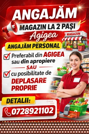 Angajam lucrator comercial( fete) magazin LA 2 PASI din Agigea(Constanta) - imagine 2