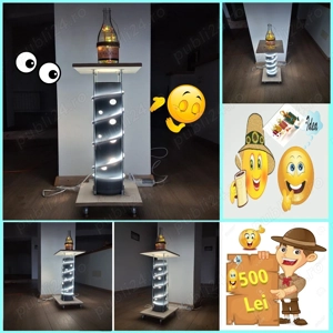 Lampa-Veioza Stil Industrial Interior Exterior Pentru Casa Bar Cafenea Hotel Curte Gradina