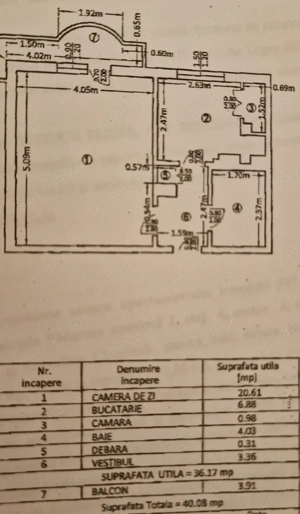 Vand garsoniera sector 4,Brancoveanu