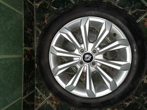 Set 4 Jante noi aliaj 16" + 4 cauciucuri vara noi Goodyear 195/55/r16