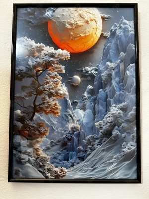 Tablou cu peisaj spectaculos cu efect 3D