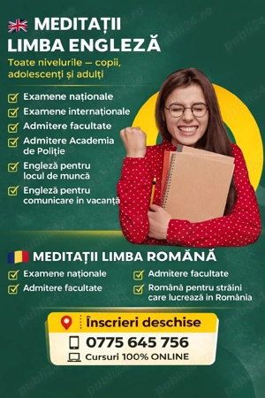 MEDITAȚII Engleză și Română - din confortul casei tale