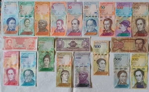 Set 20 UNC bancnote Venezuela cu album