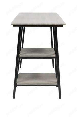 Birou din lemn și picioare de fier  - imagine 3