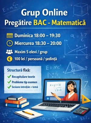 Grup Online Pregatire BAC - Matematica